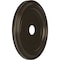 Ekena Millwork Traditional PVC Medallion (Canopies up to 13 1/2"), 22"OD x 3 1/2"ID x 1 1/2"P, Metallic Dark Bronze CMP22TRCDB - alternate 4